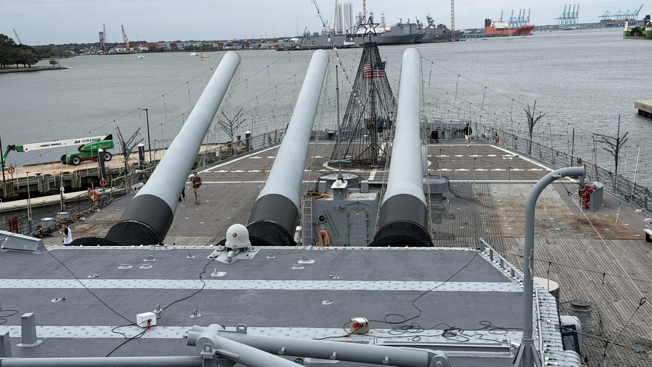 USS Wisconsin Iowa-Class Battleship Tour. Photo by 19FortyFive Reporter Christian D. Orr.