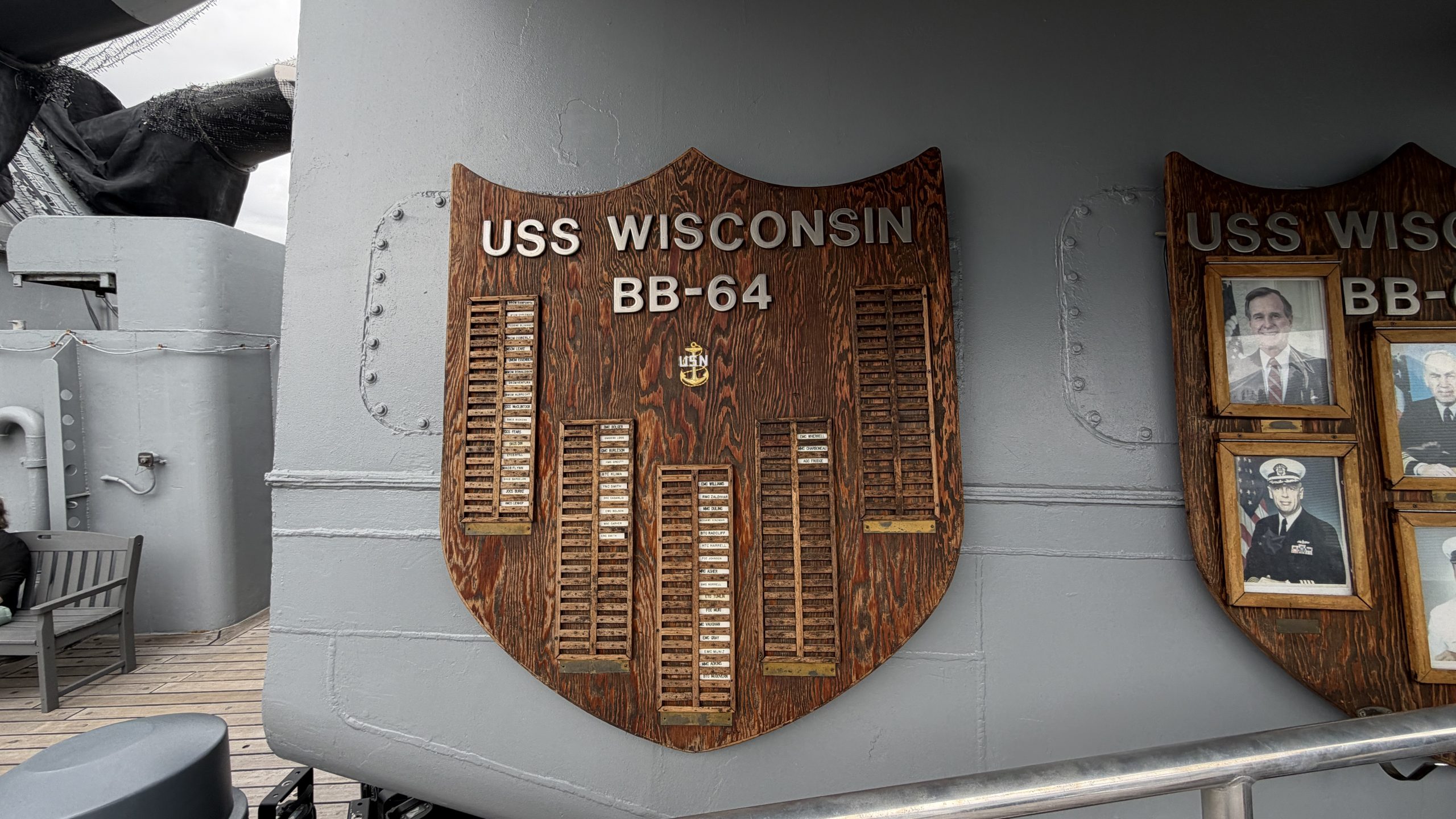 USS Wisconsin Iowa-Class Battleship Tour. Photo by 19FortyFive Reporter Christian D. Orr.