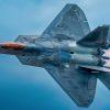 Afterburners are lit as an F-22 Raptor performs at the Cold Lake Airshow in Cold Lake, Alberta, Canada, July 18, 2026. Powered by two Pratt & Whitney F119 engines producing a combined 70,000 pounds of thrust, the aircraft showcases unmatched speed, maneuverability, and air dominance capability. (U.S. Air Force photo by Staff Sgt. Lauren Diaz)