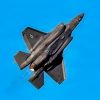 A U.S. Air Force F-35A Lightning II, assigned to the F-35A Lightning II Demonstration Team, performs precision aerial maneuvers during the Columbus Air Show at Rickenbacker Air National Guard Base, Columbus, Ohio, June 19, 2026. The F-35A Demonstration Team showcases the unique aerodynamic capabilities, advanced avionics, and combat readiness of the military's premier fifth-generation fighter. (U.S. Air National Guard photo by Airman 1st Class Samir Harris)