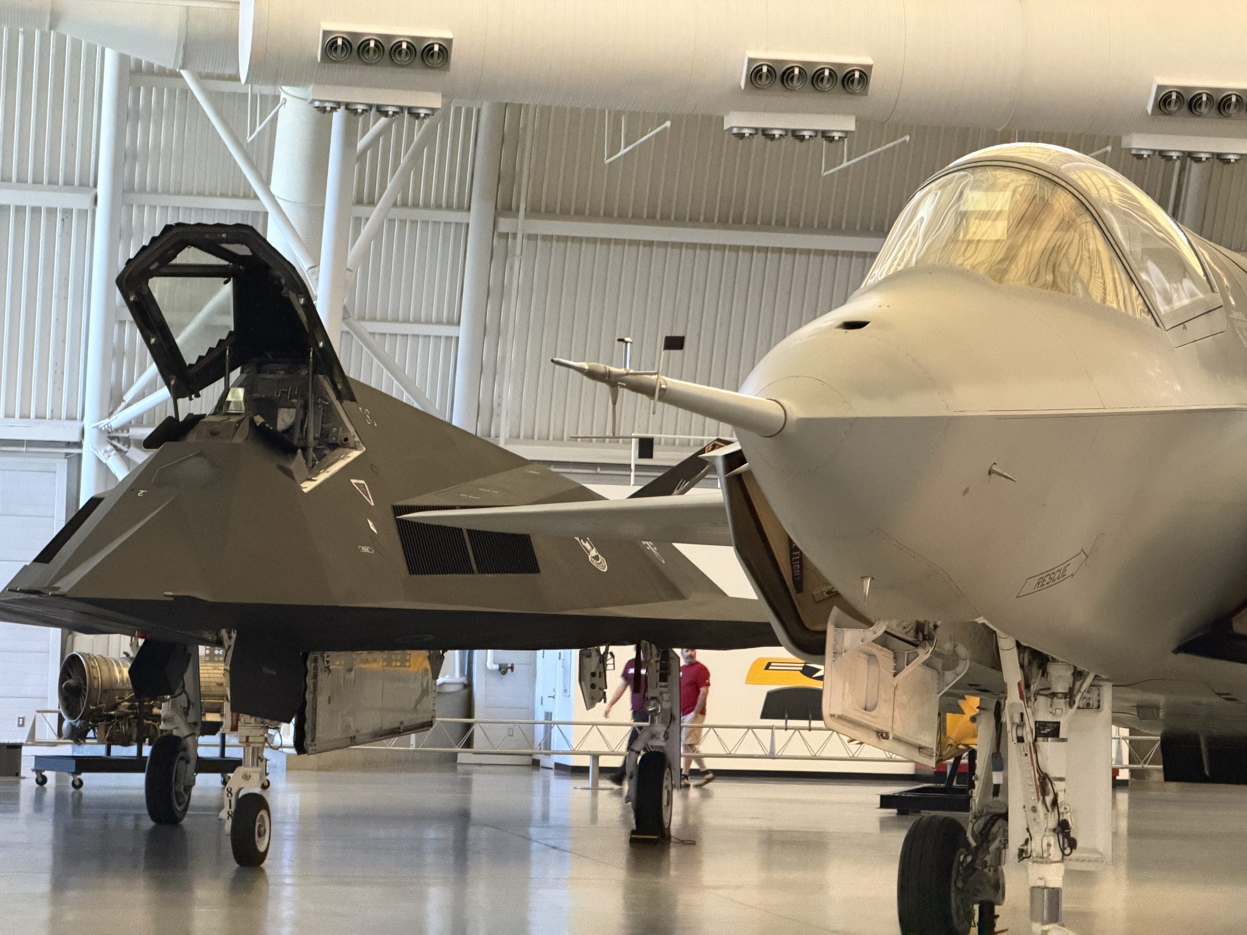 F-35 and F-117 side by side. 19FortyFive Smithsonian Visit Photos.