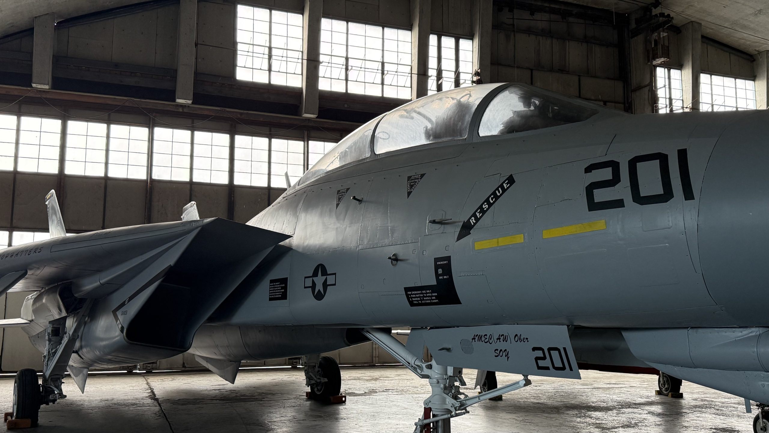 F-14 Tomcat. 19FortyFive staff photo from museum visit.